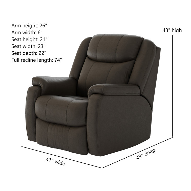 Recliners with discount high seat height